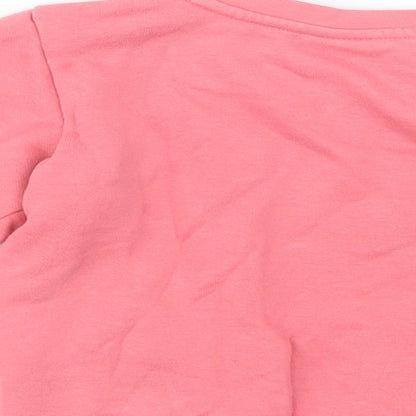 PUMA Baby Pink  Cotton Pullover Jumper Size 12-18 Months  Snap