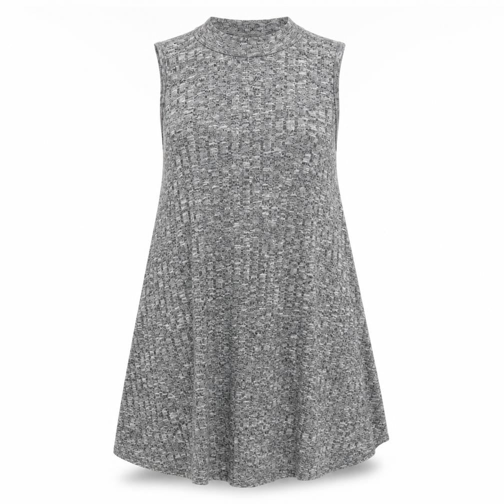 Womens UK Size 10 Apricot Grey Tunic Jumper