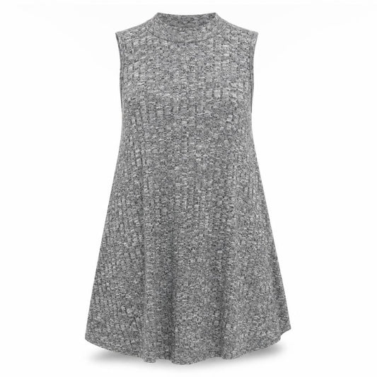 Womens UK Size 10 Apricot Grey Tunic Jumper