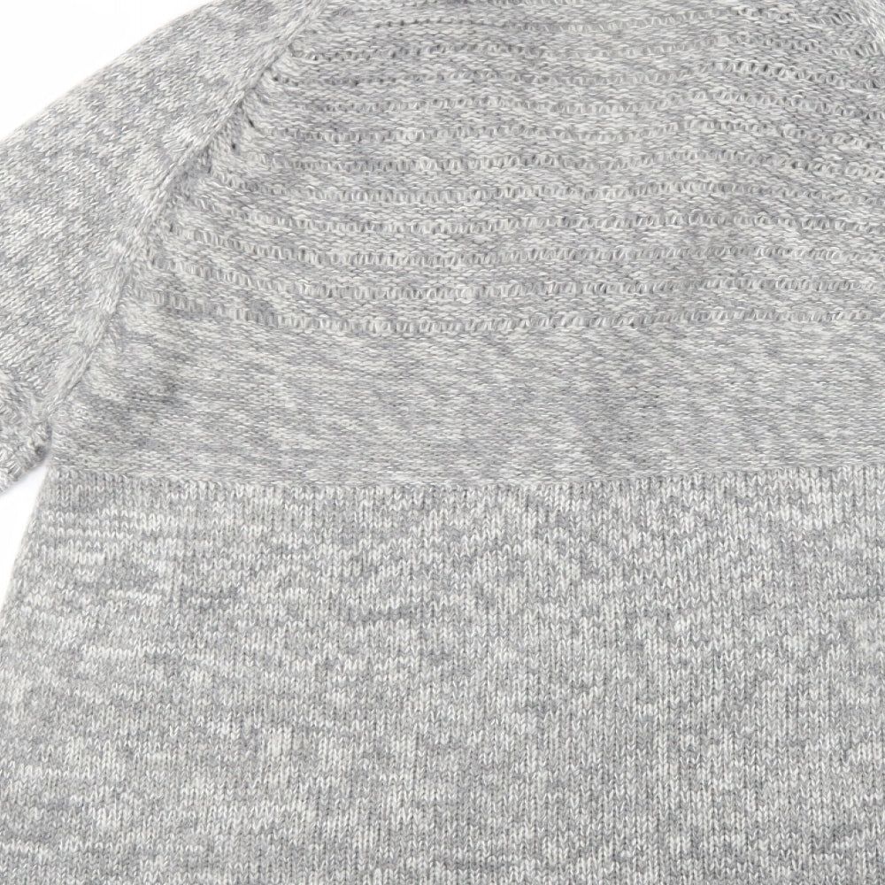 Womens UK Size L Heart & Soul Grey Cardigan Jumper