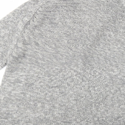 Womens UK Size L Heart & Soul Grey Cardigan Jumper