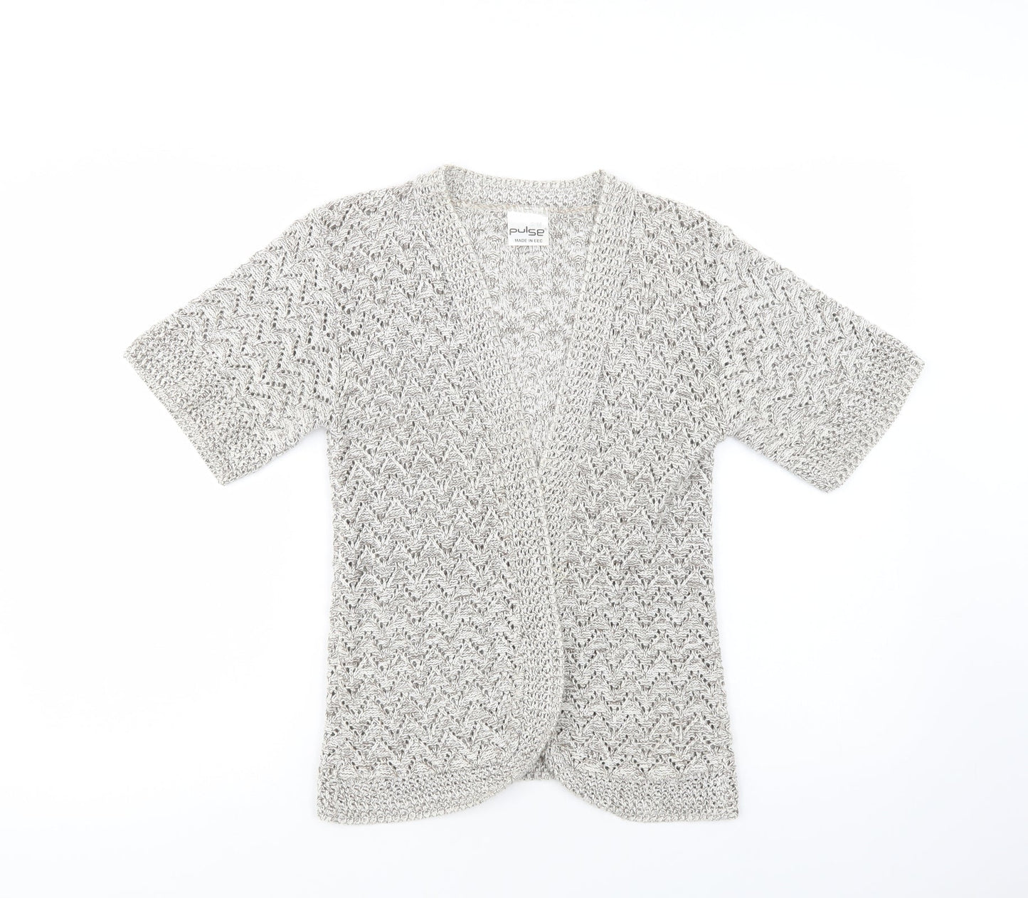 Womens UK Size S Pulse Beige Cardigan Jumper