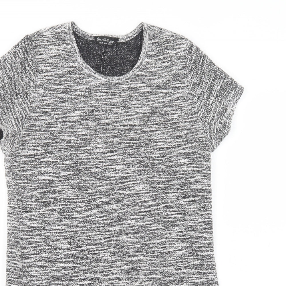Miss Selfridge Womens Grey  Polyester Shift  Size 10  Crew Neck Pullover