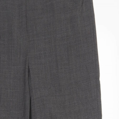 Womens UK Size 12 MICHELE Regular Fit Dress Pants Grey Trousers