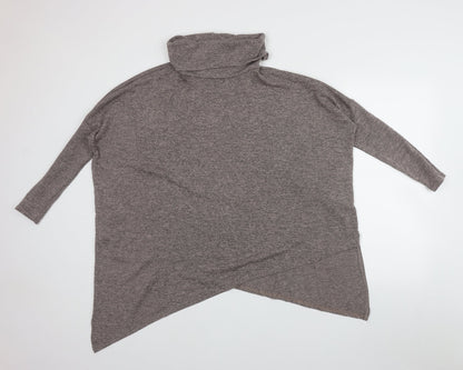 Womens UK Size S New Look Brown Pullover Jumper