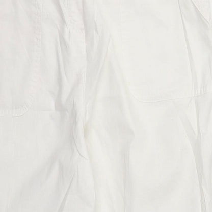 Womens UK Size 12 BHS Regular Fit  White Trousers