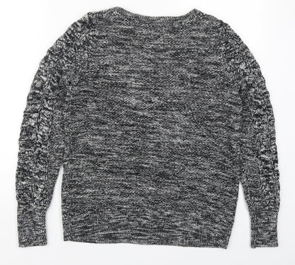 Gap Womens Grey Crew Neck  Cotton Pullover Jumper Size M