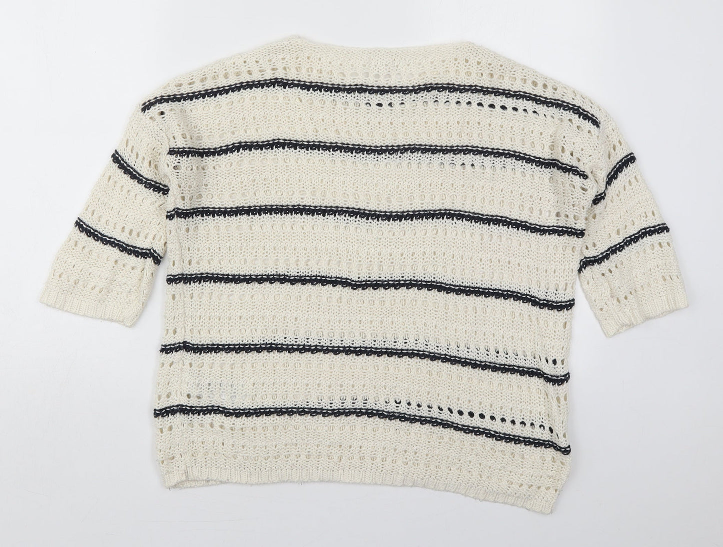 Womens UK Size S New Look Ivory Pullover Jumper