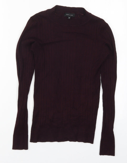 Womens UK Size 10 New Look Purple Pullover Jumper