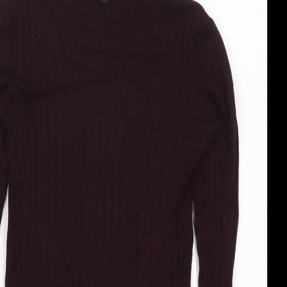 Womens UK Size 10 New Look Purple Pullover Jumper