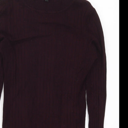Womens UK Size 10 New Look Purple Pullover Jumper
