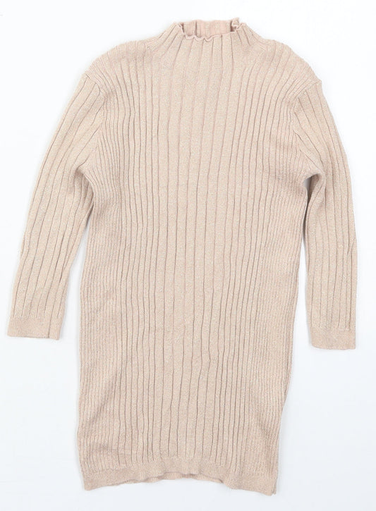 Atmosphere Womens Pink Mock Neck  Viscose Pullover Jumper Size 6