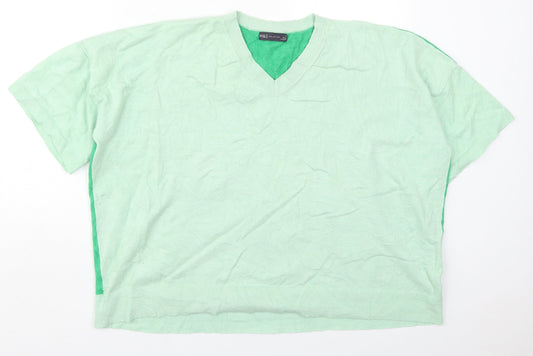 Womens UK Size 22 Marks and Spencer Green Pullover Jumper
