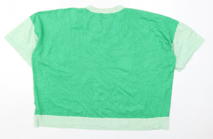 Womens UK Size 22 Marks and Spencer Green Pullover Jumper