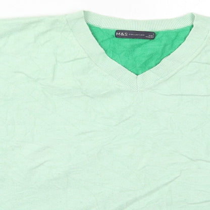 Womens UK Size 22 Marks and Spencer Green Pullover Jumper