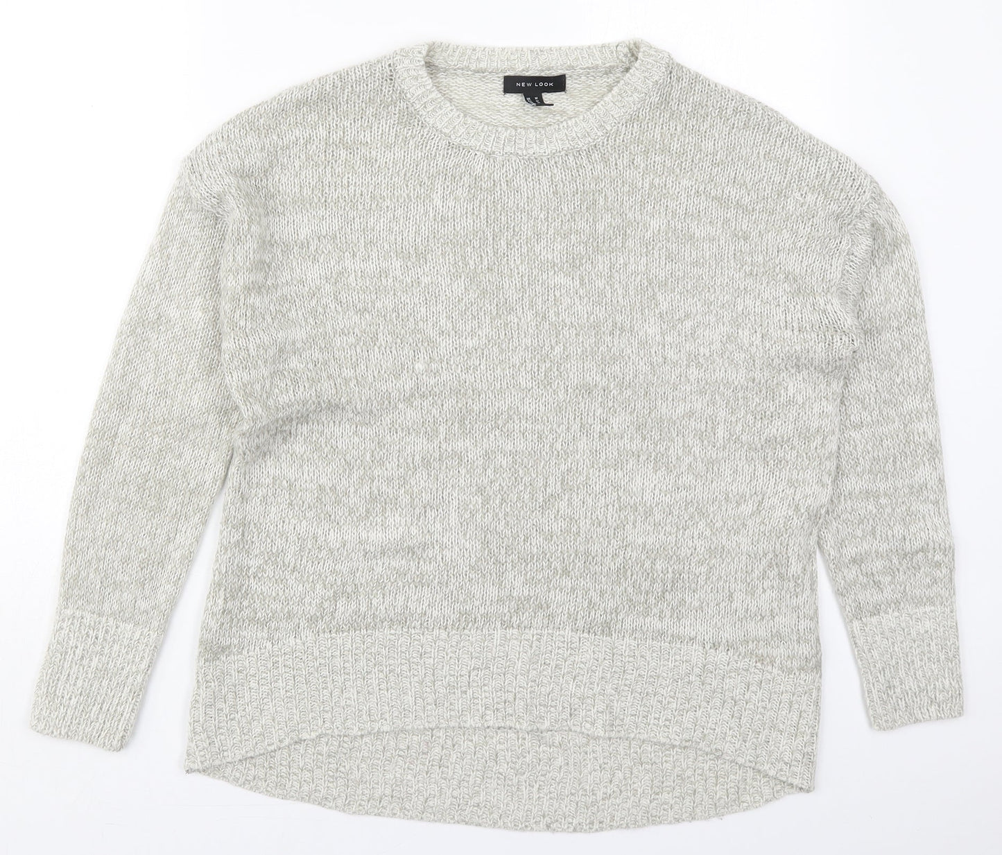 Womens UK Size M New Look Grey Pullover Jumper