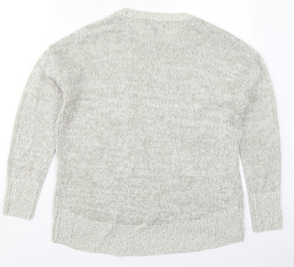 Womens UK Size M New Look Grey Pullover Jumper