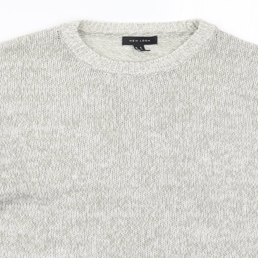 Womens UK Size M New Look Grey Pullover Jumper