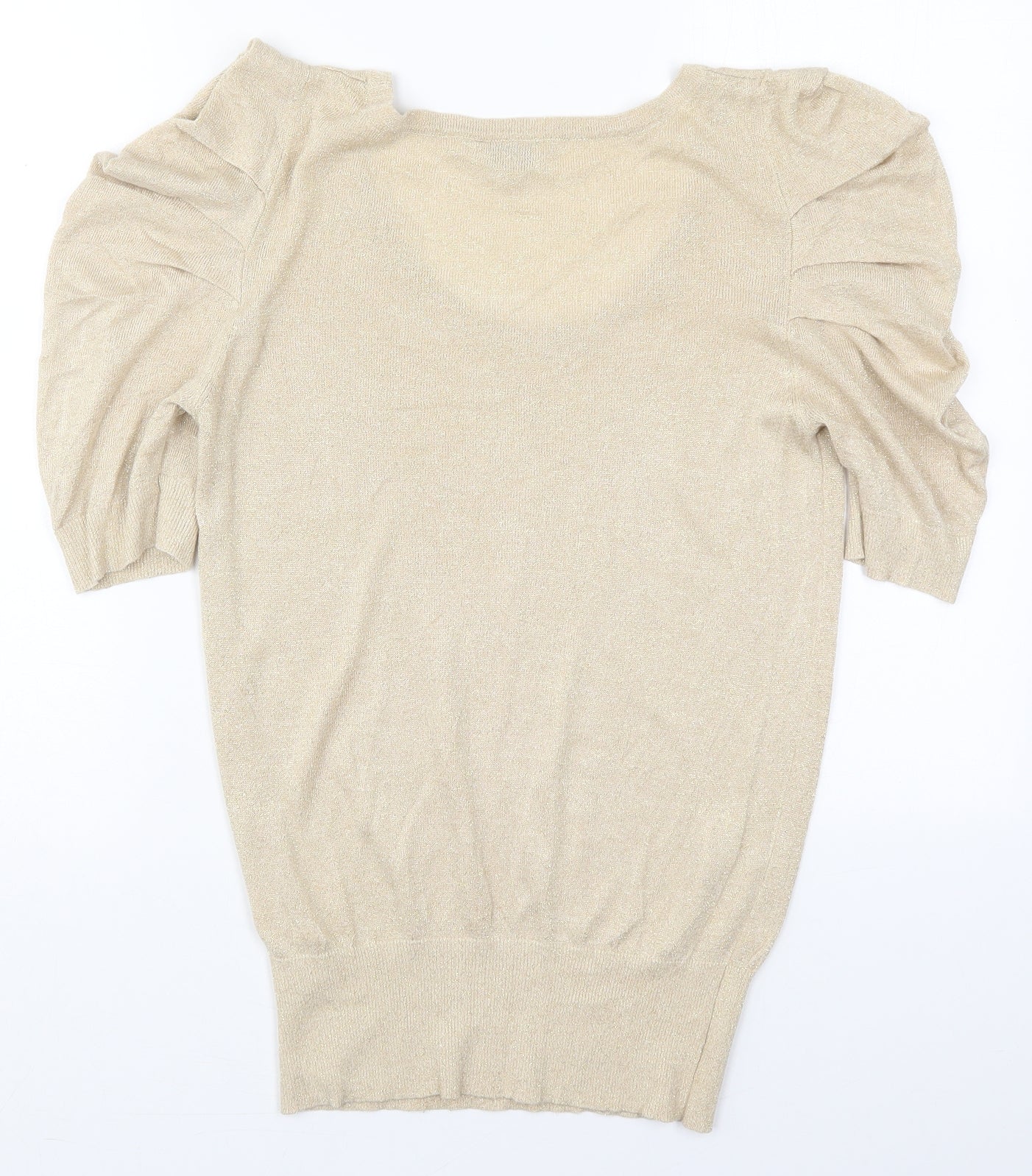 Womens UK Size 12 Peacocks Beige Pullover Jumper