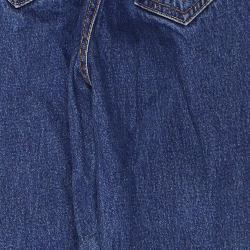Womens UK Size M JEANS Slim Fit Cropped Blue Jeans