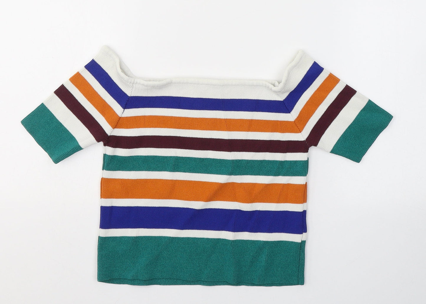 Womens UK Size S Cooperative Multicoloured Jersey T-Shirt
