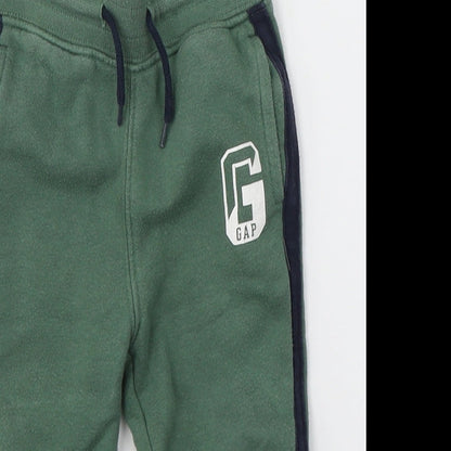 Gap Baby Green  Cotton Sweatpants Leggings Size 12-18 Months  Pullover