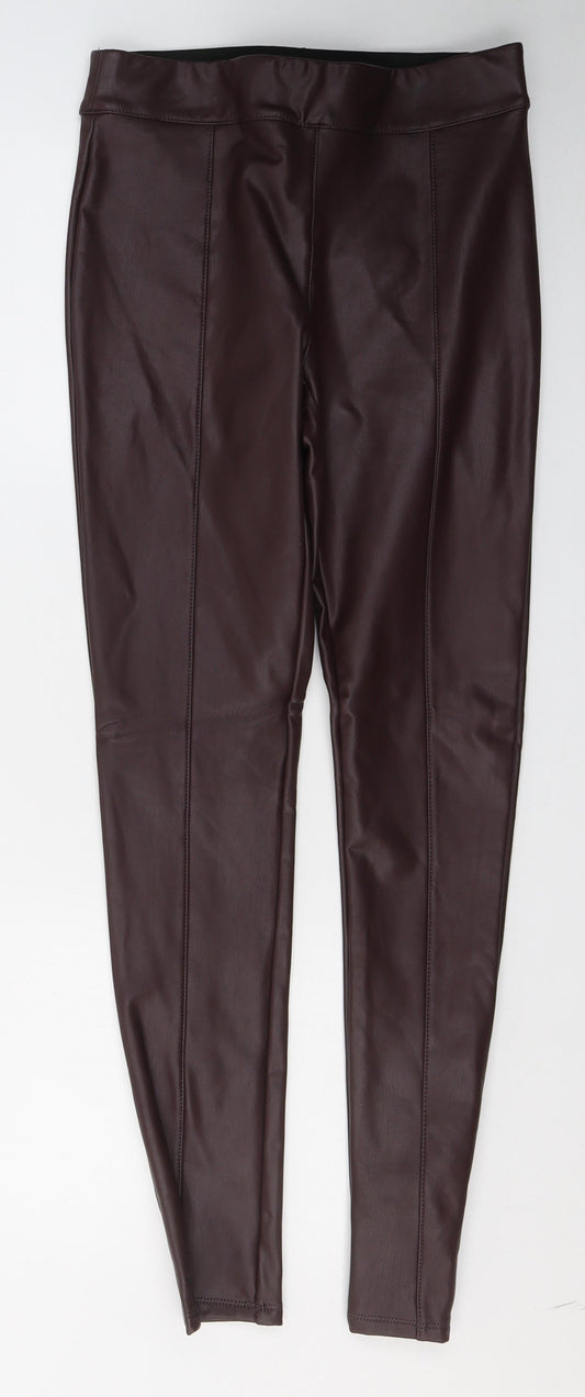 George Womens Red  Polyester Skinny Jeans Size 10 L28 in Regular