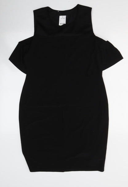 Nine West Womens Black  Polyester A-Line  Size 8  Round Neck Pullover