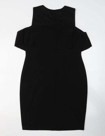 Nine West Womens Black  Polyester A-Line  Size 8  Round Neck Pullover