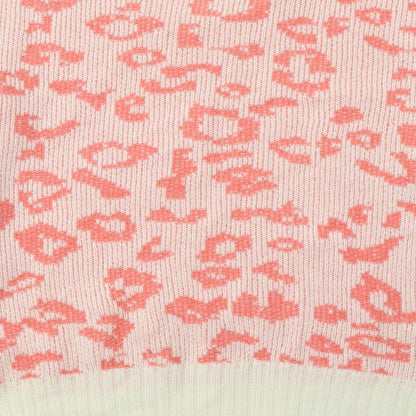 George Womens Pink Round Neck Animal Print Acrylic Pullover Jumper Size 16