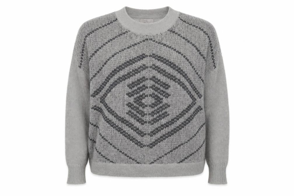 Womens UK Size 10 Label lab Grey Pullover Jumper