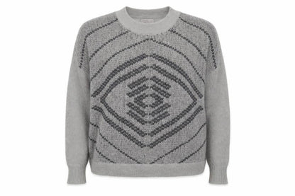 Womens UK Size 10 Label lab Grey Pullover Jumper