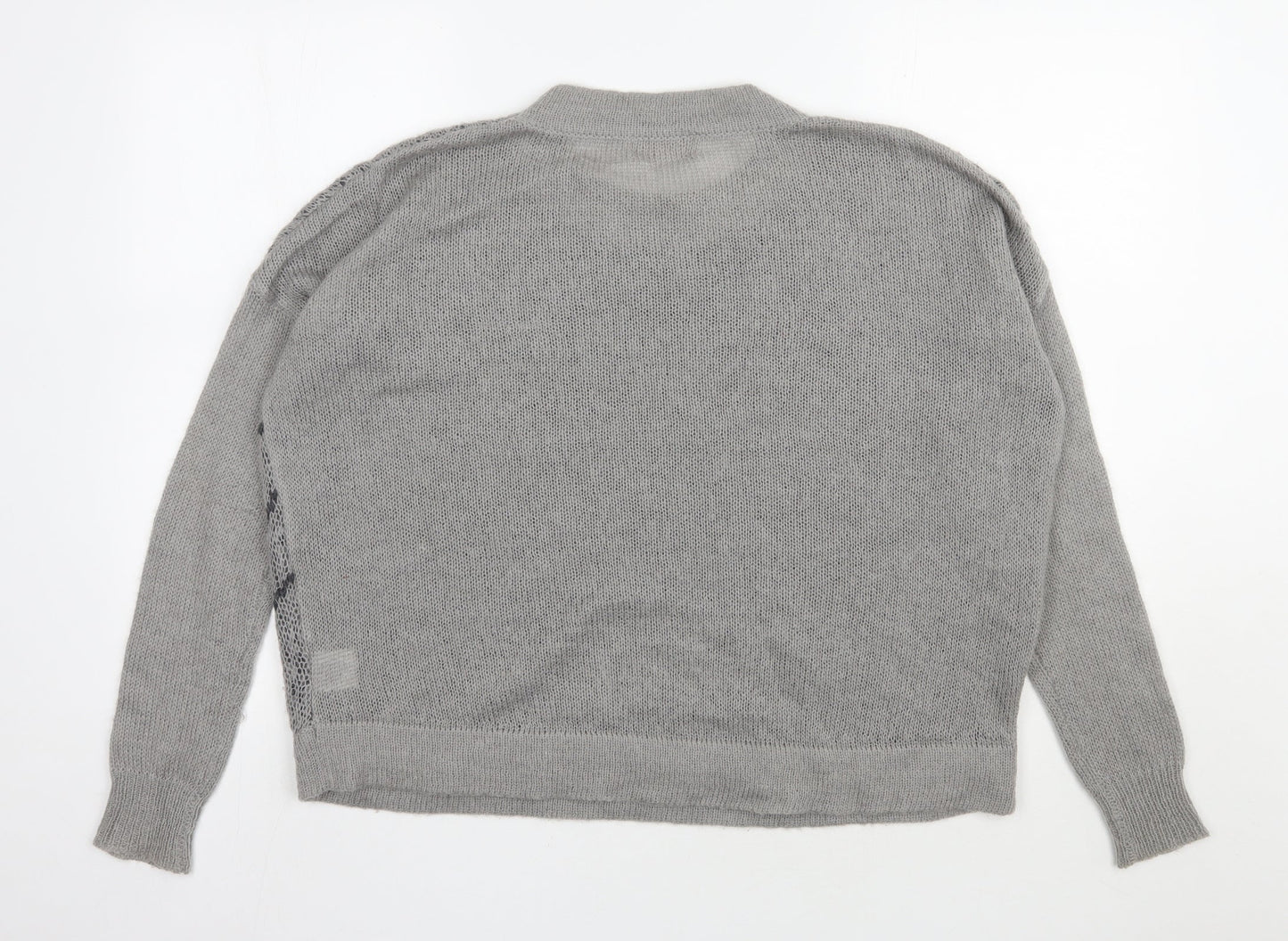 Womens UK Size 10 Label lab Grey Pullover Jumper