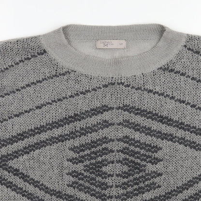 Womens UK Size 10 Label lab Grey Pullover Jumper