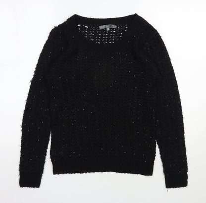 Womens UK Size S NEXT Black Pullover Jumper