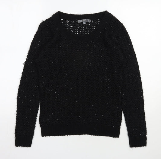Womens UK Size S NEXT Black Pullover Jumper