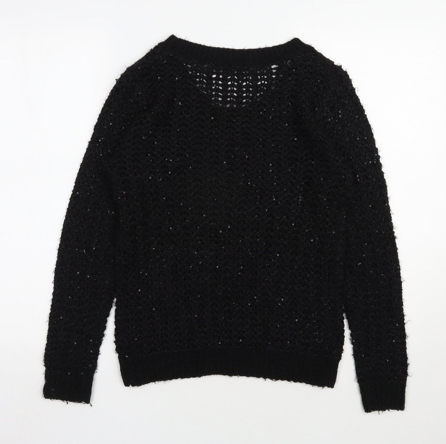 Womens UK Size S NEXT Black Pullover Jumper