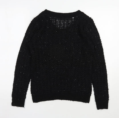 Womens UK Size S NEXT Black Pullover Jumper