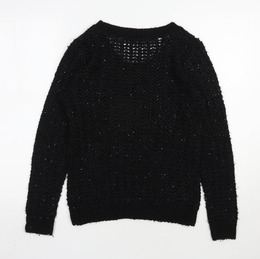 Womens UK Size S NEXT Black Pullover Jumper