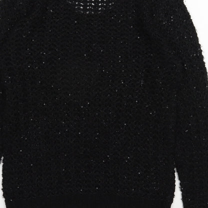 Womens UK Size S NEXT Black Pullover Jumper