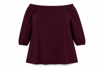 River Island Womens Purple  Polyester Trapeze & Swing  Size 12  Off the Shoulder Pullover