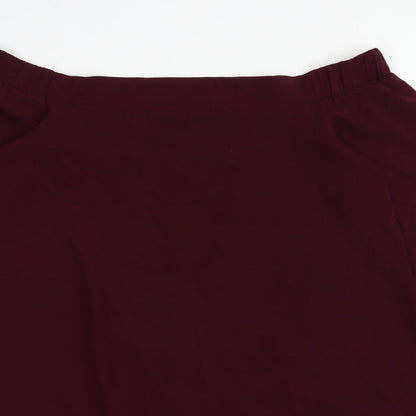 River Island Womens Purple  Polyester Trapeze & Swing  Size 12  Off the Shoulder Pullover