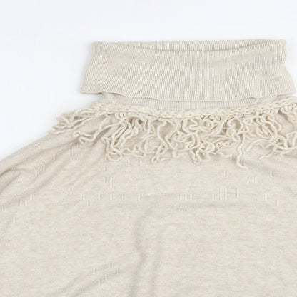 Womens UK Size S River Island Beige Pullover Jumper