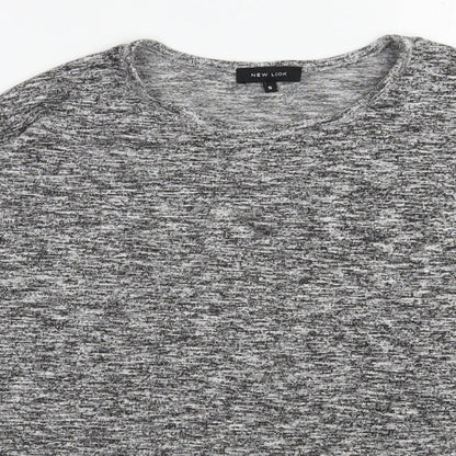 Womens UK Size S New Look Grey Pullover Jumper