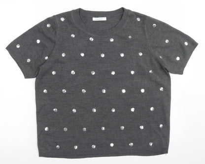 Womens UK Size 16 Marks and Spencer Grey Pullover Jumper