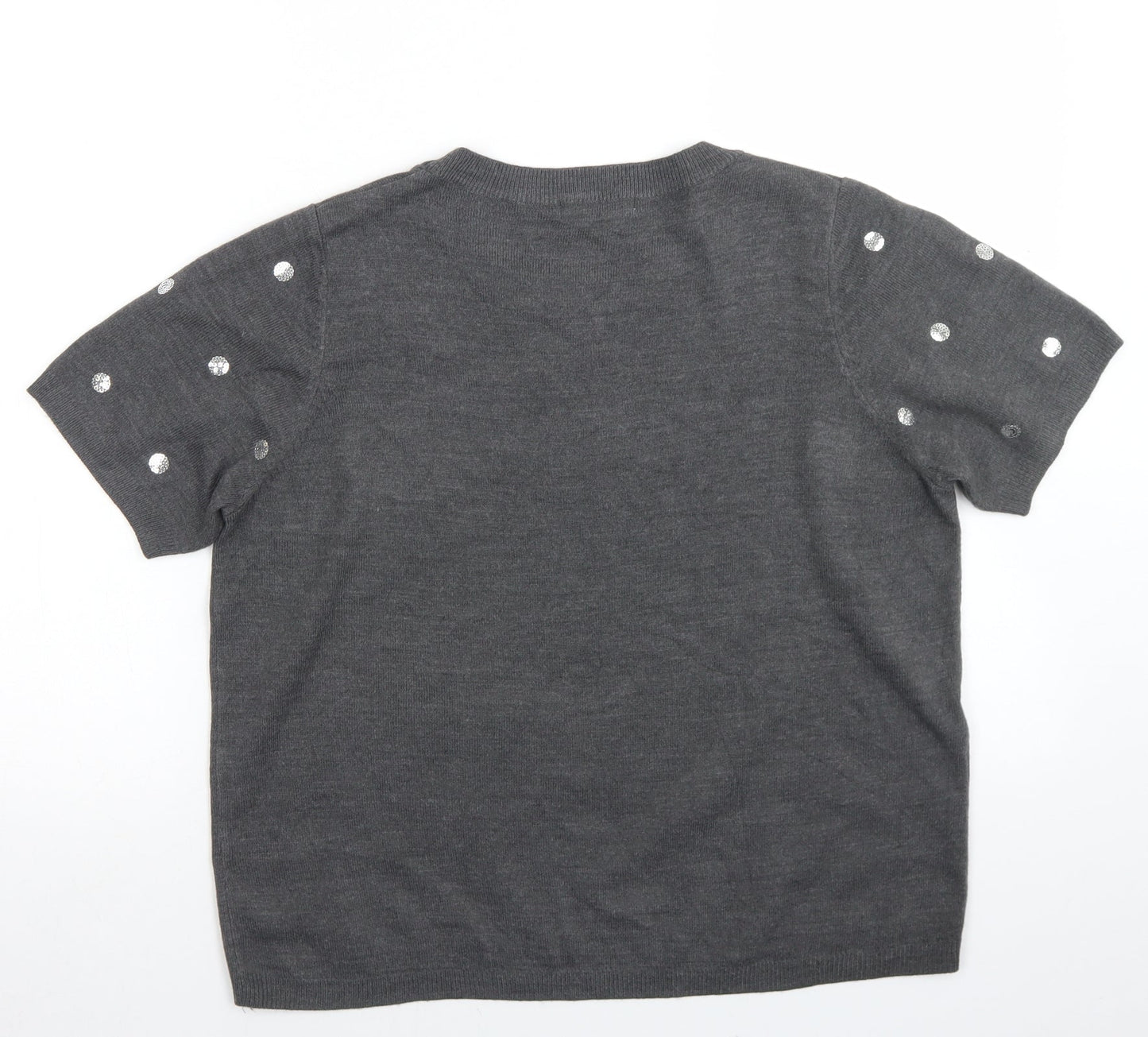 Womens UK Size 16 Marks and Spencer Grey Pullover Jumper