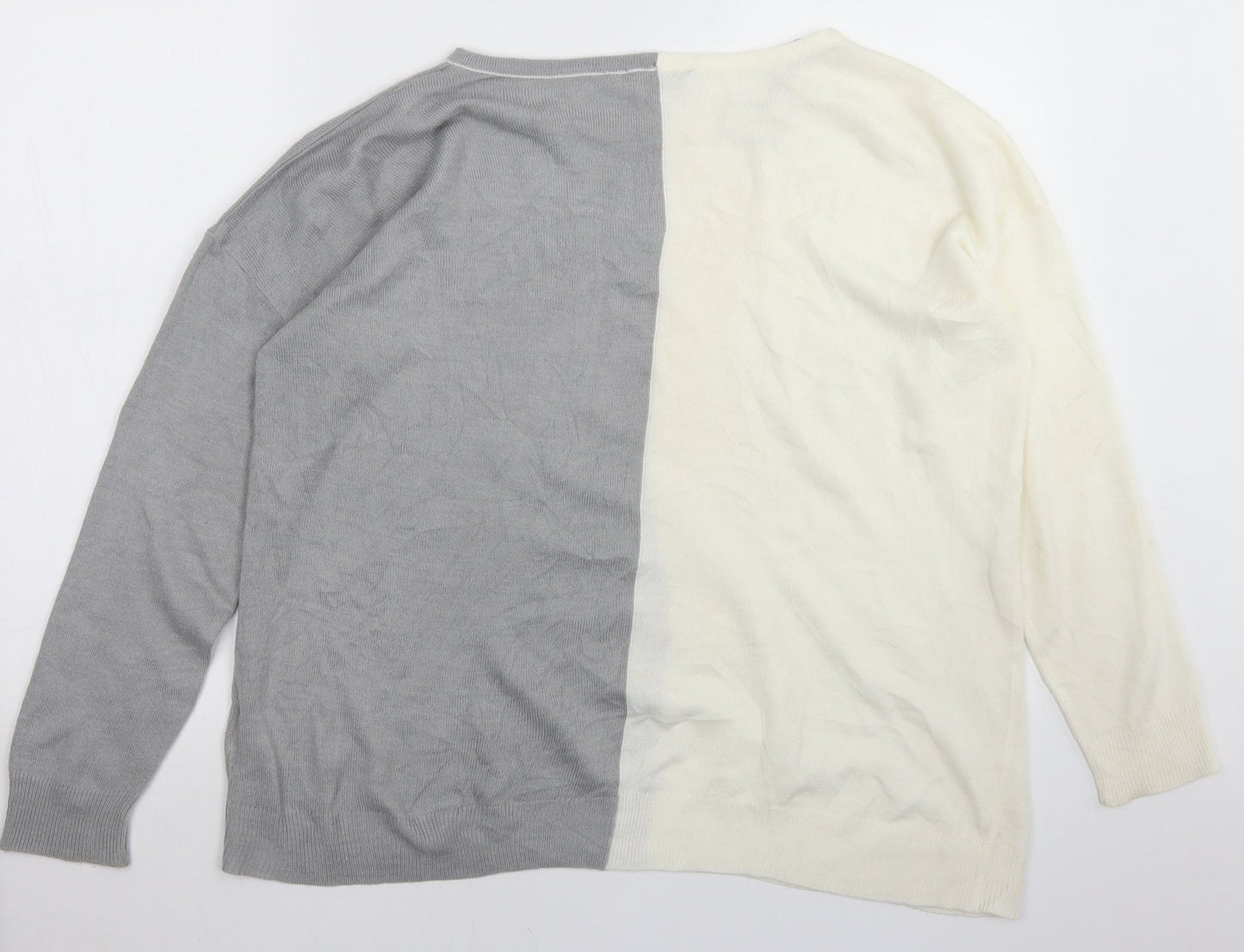 Womens UK Size 14 Bonmarché Grey Pullover Jumper