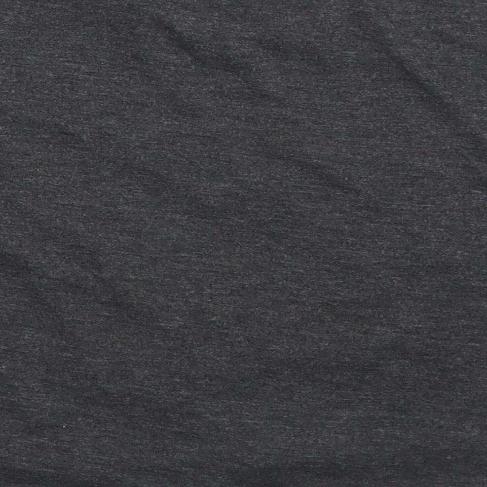 Miss e-vie Girls Grey  Polyester Cropped T-Shirt Size 7-8 Years Crew Neck  - Reindeer Christmas