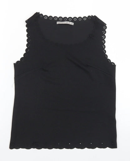 Womens UK Size 6 Atmosphere Black Basic Tank