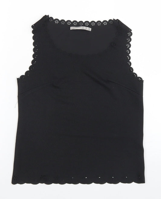 Womens UK Size 6 Atmosphere Black Basic Tank